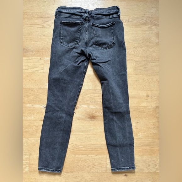 Abercrombie & Fitch Super Skinny Ankle Mid Rise gray ripped jeans Size 4s 27 - Picture 5 of 6